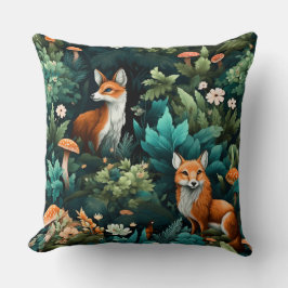 Botanische Freunde des Twilight Forest Kissen