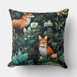 Botanische Freunde des Twilight Forest Kissen