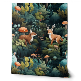 Botanische Freunde des Twilight Forest Tapete
