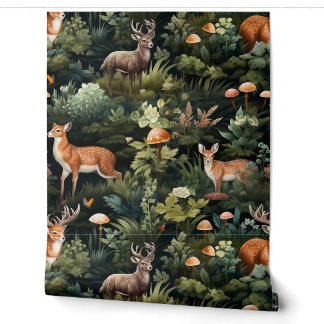 Botanische Freunde des Twilight Forest Tapete