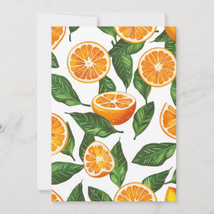 Botanische Frucht Orange Citrus Nahtlos Ankündigung
