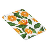 Botanische Frucht Orange Citrus Nahtlos Magnet (Rechte Seite)