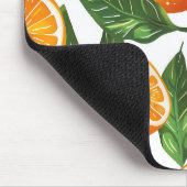 Botanische Frucht Orange Citrus Nahtlos Mousepad (Ecke)