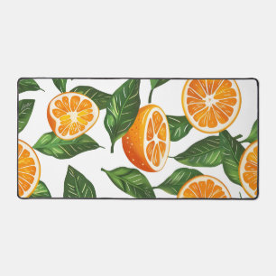 Botanische Frucht Orange Citrus Nahtlos Schreibtischunterlage