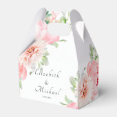 Botanische Frühlingsbox mit eleganten Aquarellfarb Geschenkschachtel (Vorderseite)