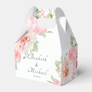 Botanische Frühlingsbox mit eleganten Aquarellfarb Geschenkschachtel