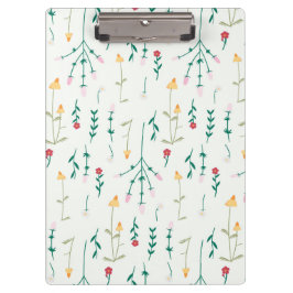 Botanische Frühlingsdekoration nahtlos blühen Klemmbrett