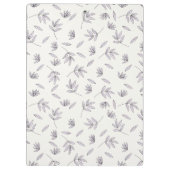 Botanische Frühlingsdekoration nahtlos blühen Klemmbrett (Rückseite)