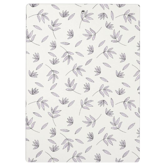 Botanische Frühlingsdekoration nahtlos blühen Klemmbrett (Rückseite)