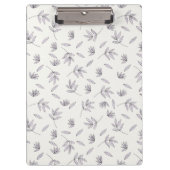 Botanische Frühlingsdekoration nahtlos blühen Klemmbrett (Vorderseite)