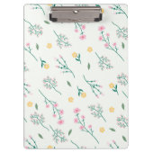 Botanische Frühlingsdekoration nahtlos blühen Klemmbrett (Vorderseite)