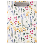Botanische Frühlingsdekoration nahtlos blühen Klemmbrett (Vorderseite)