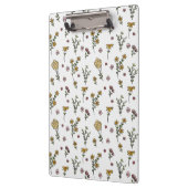 Botanische Frühlingsdekoration nahtlos blühen Klemmbrett (Links)