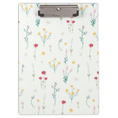 Botanische Frühlingsdekoration nahtlos blühen Klemmbrett (Vorderseite)