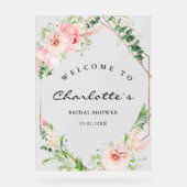 Botanische Frühlingsgeometrie der Wasserfarbe Brid Acrylschild (Vorderseite)