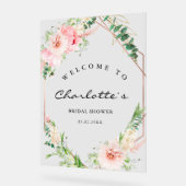 Botanische Frühlingsgeometrie der Wasserfarbe Brid Acrylschild (Winkel)