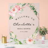 Botanische Frühlingsgeometrie der Wasserfarbe Brid Acrylschild (Hochzeit)