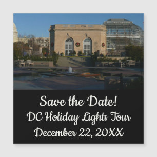 Botanische Gärten an Weihnachten in Washington DC Magnetkarte