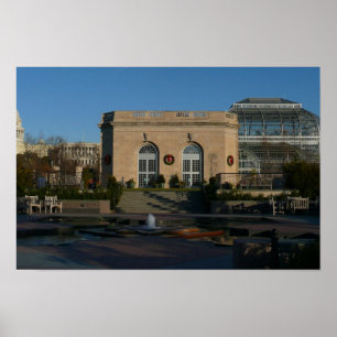 Botanische Gärten an Weihnachten in Washington DC Poster