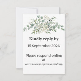 Botanische Garten Hochzeit RSVP-Karte RSVP Karte