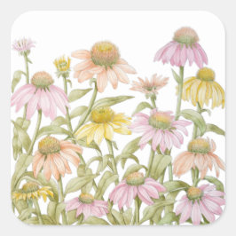 Botanische Garten: Quadratischer Aufkleber