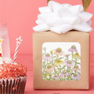 Botanische Garten: Quadratischer Aufkleber