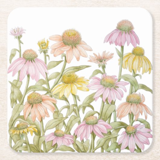 Botanische Garten: Rechteckiger Pappuntersetzer (Vorderseite)