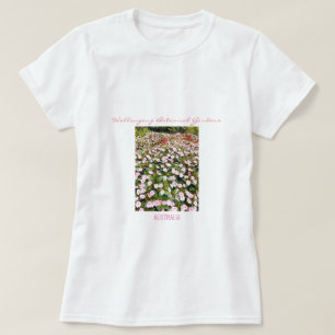 Botanische Gärten rosa Blumen NSW T-Shirt