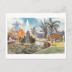 Botanische Gärten Vintage, Brisbane, Australien Postkarte