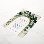 Botanische Gartenfoliengewölbe Hochzeit lädt ein Folieneinladung (Gedreht)