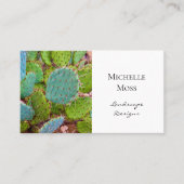 Botanische Gartenwüste Sukkulent Visitenkarte (Vorderseite)