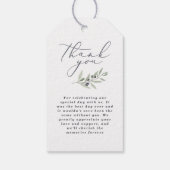 Botanische Gastgeschenk Hochzeit Gi Geschenkanhänger (Rückseite)