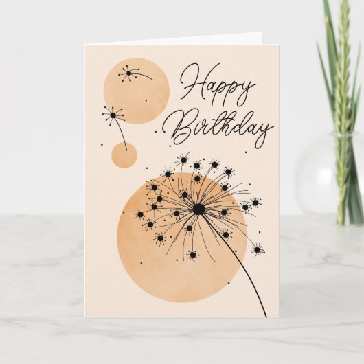 Botanische Geburtstagskarte Feiertagskarte (Vorderseite)