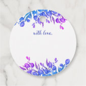 Botanische Gedenkblätter eine Gedächtnisbeerdigung Geschenkanhänger (Rückseite)