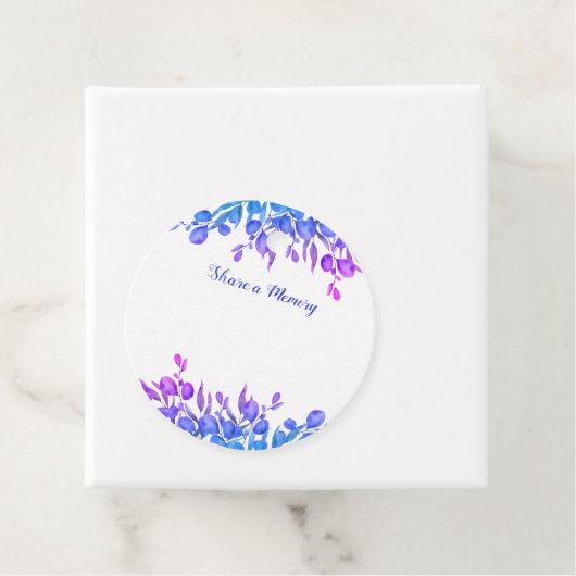 Botanische Gedenkblätter eine Gedächtnisbeerdigung Geschenkanhänger (Beispiel)