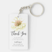 Botanische Gedenkstätte für moderne Wasserfarben d Schlüsselanhänger (Rückseite)