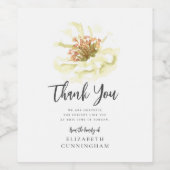 Botanische Gedenkstätte für moderne Wasserfarben Weinetikett (Einzelnes Label)