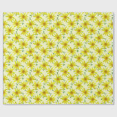 Botanische gelbe Arnika-Blume auf irgendeiner Geschenkpapier (Flach)