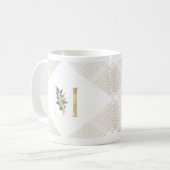 Botanische Geometrie der botanischen Monographie Kaffeetasse (Vorderseite Links)