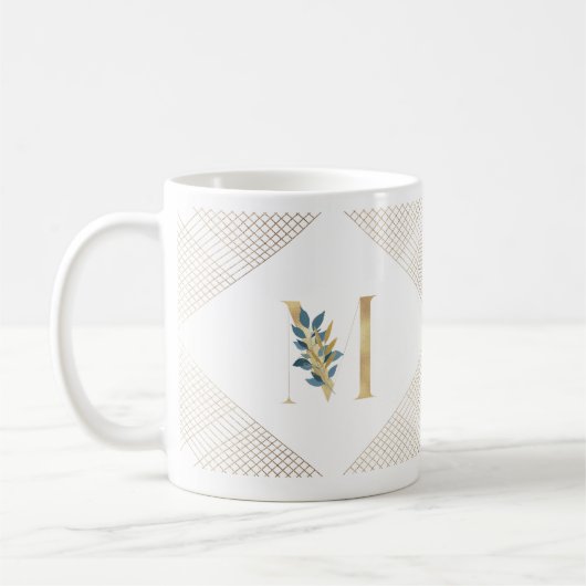 Botanische Geometrie der botanischen Monographie Kaffeetasse (Links)