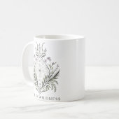 Botanische Geometrie der Heiligen Wildnis Kaffeetasse (Vorderseite Links)