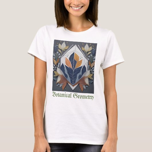 Botanische Geometrie T-Shirt (Vorderseite)