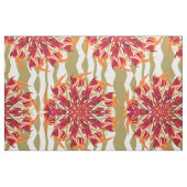 Botanische geometrische Bordeaux Stoff (Fat Quarter (45,7 x 55,9 cm))