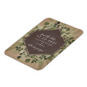 Botanische geometrische Hochzeit Magnet (Linke Seite)