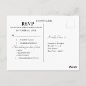 Botanische geometrische UAWG Navy Blue Blush Postkarte (Rückseite)