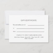 BOTANISCHE GESCHÄFTSBESCHEINIGUNG (Rückseite)