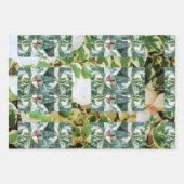 Botanische Geschenkpapier-Blätter Geschenkpapier Set (Vorderseite 3)