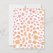 Botanische Giraffe Safari Kinderdusche Einladung (Rückseite)