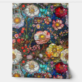 Botanische Glasblätter Tapete