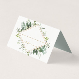 Botanische Gold Diamant Grüne Hochzeitsfeier Platz